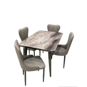طاولة طعام رخام 4 كراسي - ماربل