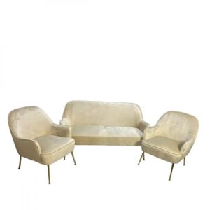 طقم كنب 3 قطع بيج