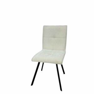 كرسي طعام رومين - ابيض وأسود