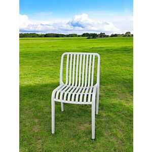 كرسي مفرد خارجي لون ابيض