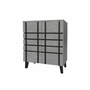 خزانة احذية بابين رومو 80 سم - رمادي