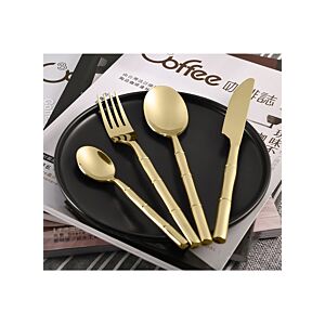 طقم أدوات مائدة شاربل - ذهبي