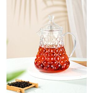 براد شاي زجاج مقاوم للحرارة  750  مل شفاف