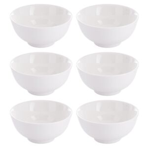 أوعية عميقة 6 قطع - ابيض