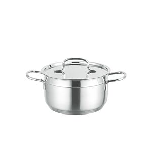 قدر طبخ ستانلس ستيل 28 سم مع قاعدة سفلية ب 5 طبقات