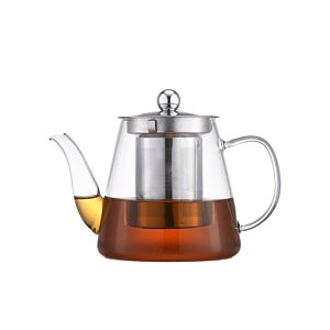 إبريق شاي زجاجي ومصفاة 750 مل - شفاف