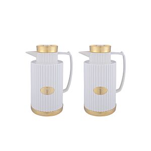 طقم ترامس للشاي والقهوة إليجانت - بيج وذهبي