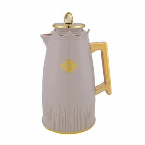 ترمس شاي وقهوة مع مقبض ذهبي سعة 1 لتر سمارسكي - بني وذهبي