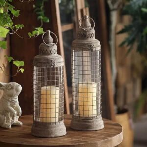 طقم شمعدان قطعتين انتيك