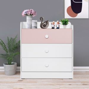 طاولة تزيين بـ3 أدراج بدون مرآة من فانيلا بلوم