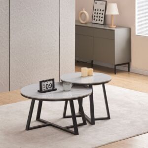 طقم طاولة قهوة حجر قطعتين - أوديسا