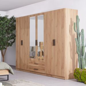 دولاب ملابس -6 أبواب بمرآة من أوربان