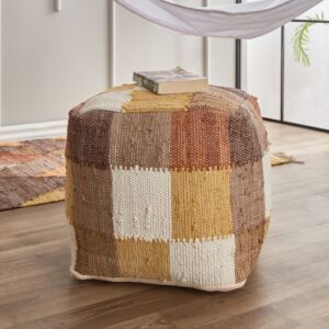 مقعد ومسند قطن معاد تدويره من بليس 40x40x40 سم