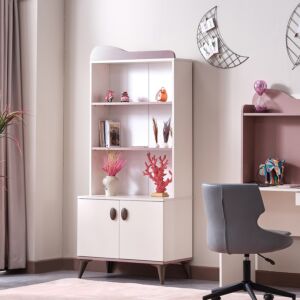 خزانة كتب ببابين من مايبيل