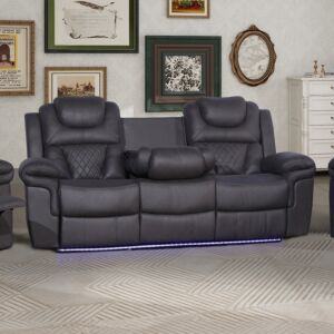 كنبة استرخاء ثلاثية مع حامل اكواب داملا من ميراندا