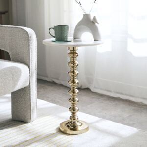 طاولة جانبية بسطح من الرخام الأصلي من تشارلز