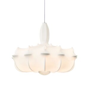 إنارة معلقة كوكونا حرير ليد - ابيض