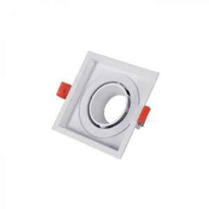 قاعدة سبوت لايت مربع أبيض متحرك