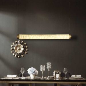 انارة معلقة اسطوانية الشكل - ابيض