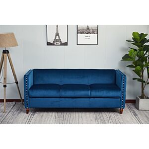 كنبة ثلاثية ماربل - ازرق