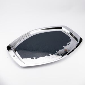 صينية تقديم من أثير - أزرق وفضي