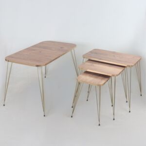 طقم طاولة قهوة لارن 4 قطع