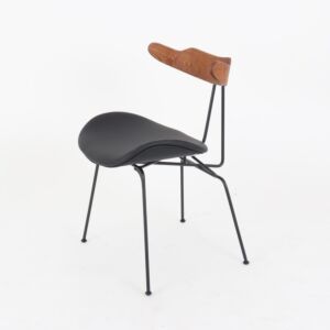 كرسي طعام إسكندنافي - اسود