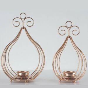 طقم شمعدان حمالة شموع 