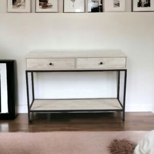 كونسول ألفريد - خشبي فاتح