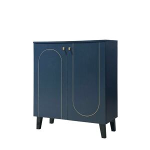 خزانة أحذية 2 باب بيرجو - ازرق