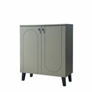 خزانة أحذية 2 باب بيرجو - اخضر