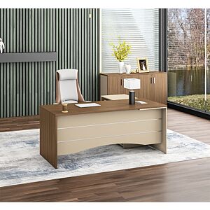 مكتب مع ملحق نيو نيرا 160 سم - بني ومتعدد الالوان