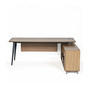 طاولة مكتب مع ملحق 200سم - بني