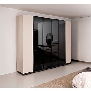 دولاب ملابس 6 ابواب بيلا - بيج وبني قاتم