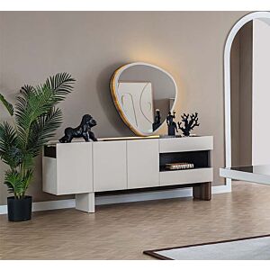 طاولة بوفية مع مرآة 3 أبواب بونتي