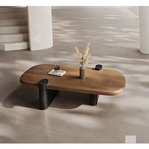 طاولة قهوة كولد - بني واسود