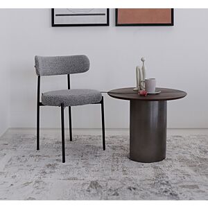 كرسي طعام اينيس - رمادي