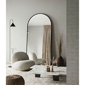 مرآة جدارية لولي - أسود