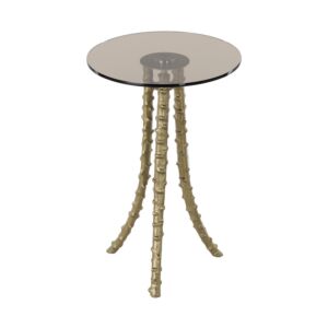 طاولة جانبية بيلين - ذهبي وعسلي