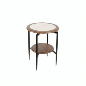 طاولة جانبية شينزو - بني غامق