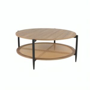 طاولة قهوة مور - بني واسود