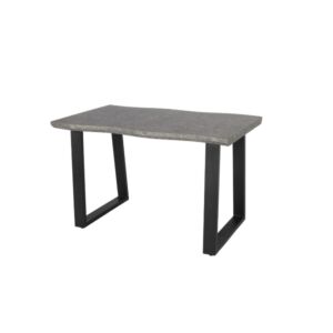 طاولة طعام ويندي 120 سم - رمادي وأسود