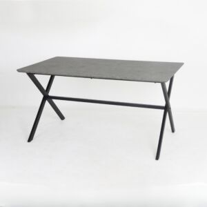 طاولة طعام 4 أشخاص سمبلز - رمادي واسود