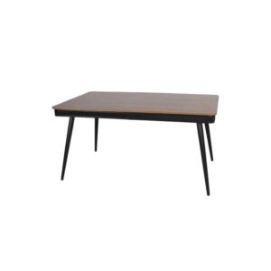 طاولة طعام ديلتا - بيج وأسود