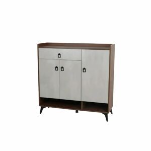 خزانة احذية روكي 3 ابواب - بني وخشبي