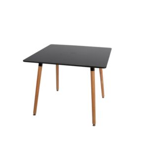 طاولة خدمة سيدال مربعة - أسود وبني