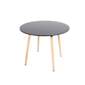 طاولة خدمة سيدال دائرية - أسود وبيج