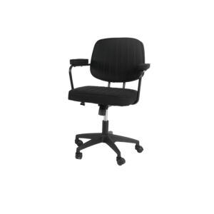 كرسي مكتبي اولاف - اسود وفضي