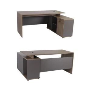 مكتب مع ادراج ماغنوس - بني