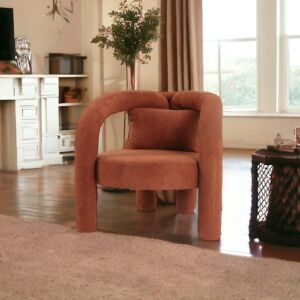 كرسي مفرد بذراعين جيليس - برتقالي